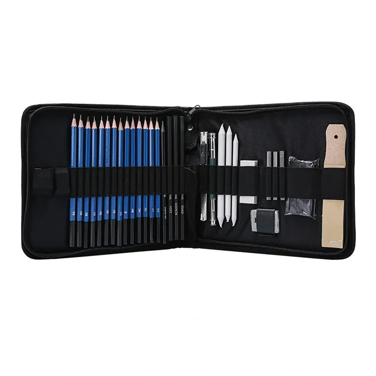 Graphite Sketch Pencil met gum art set